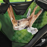 Smiley Face Giraffe Print Pet Car Back Seat Cover