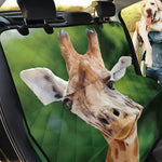Smiley Face Giraffe Print Pet Car Back Seat Cover