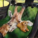 Smiley Face Giraffe Print Pet Car Back Seat Cover
