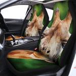 Smiley Face Giraffe Print Universal Fit Car Seat Covers
