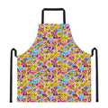 Smiley Faces Emoji Pattern Print Apron