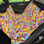 Smiley Faces Emoji Pattern Print Pet Car Back Seat Cover