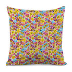 Smiley Faces Emoji Pattern Print Pillow Cover