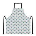 Smiley Shark Pattern Print Apron