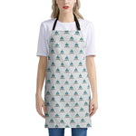 Smiley Shark Pattern Print Apron