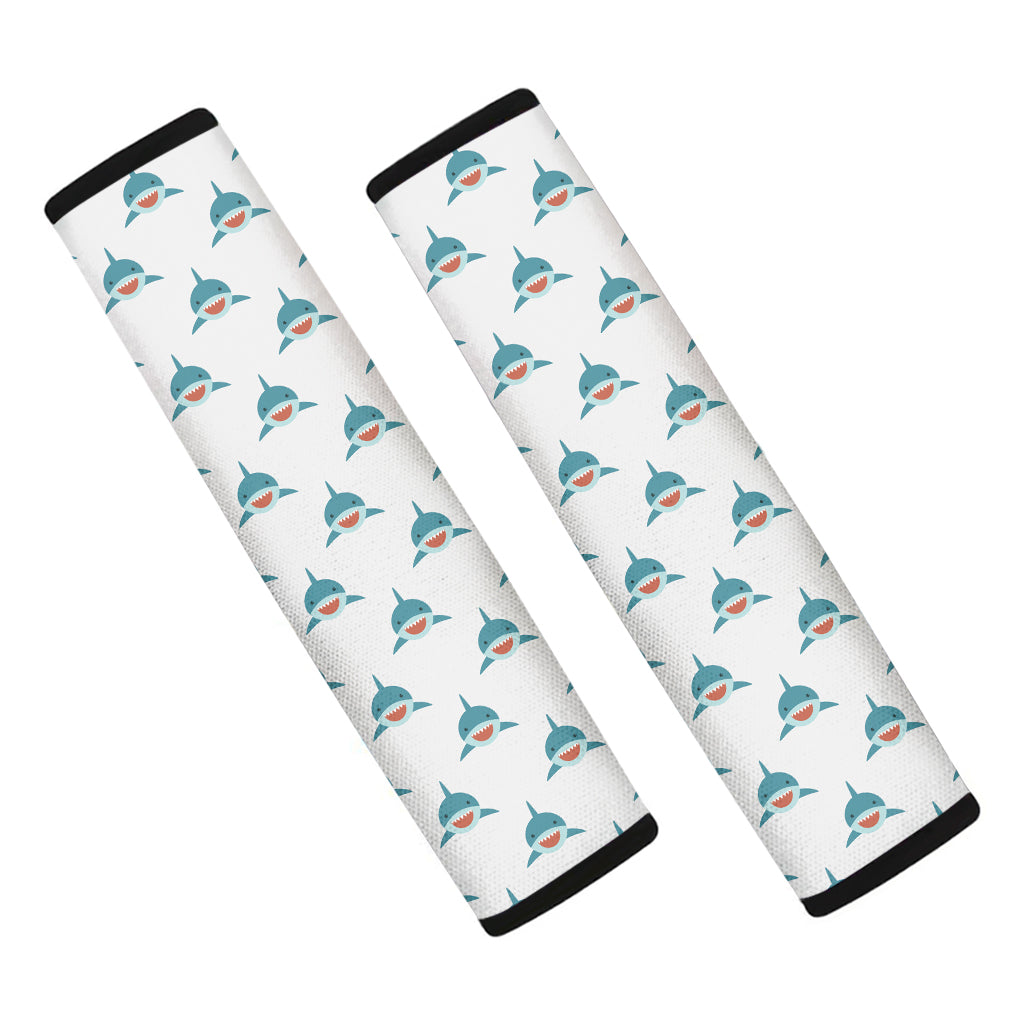 Smiley Shark Pattern Print Car Seat Belt Covers