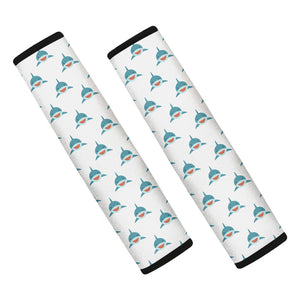 Smiley Shark Pattern Print Car Seat Belt Covers