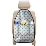 Smiley Shark Pattern Print Car Seat Organizers