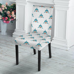 Smiley Shark Pattern Print Dining Chair Slipcover
