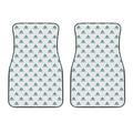 Smiley Shark Pattern Print Front Car Floor Mats
