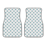 Smiley Shark Pattern Print Front Car Floor Mats