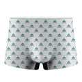 Smiley Shark Pattern Print Men's Boxer Briefs