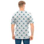 Smiley Shark Pattern Print Men's T-Shirt