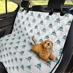 Smiley Shark Pattern Print Pet Car Back Seat Cover