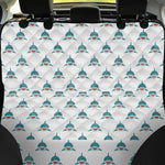 Smiley Shark Pattern Print Pet Car Back Seat Cover