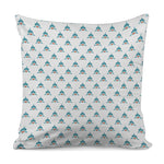 Smiley Shark Pattern Print Pillow Cover