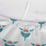 Smiley Shark Pattern Print Sofa Cover