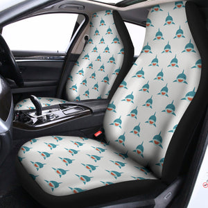 Smiley Shark Pattern Print Universal Fit Car Seat Covers