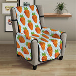 Smiling Carrot Pattern Print Armchair Protector