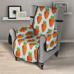 Smiling Carrot Pattern Print Armchair Protector