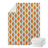 Smiling Carrot Pattern Print Blanket