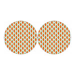Smiling Carrot Pattern Print Car Coasters