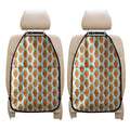 Smiling Carrot Pattern Print Car Seat Organizers