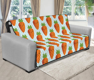 Smiling Carrot Pattern Print Futon Protector