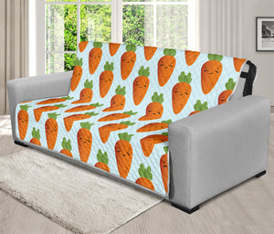 Smiling Carrot Pattern Print Futon Protector