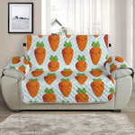 Smiling Carrot Pattern Print Half Sofa Protector