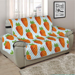 Smiling Carrot Pattern Print Half Sofa Protector