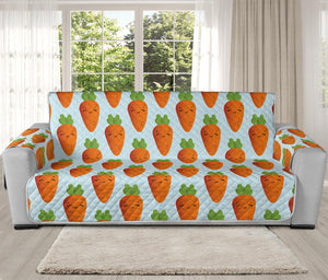 Smiling Carrot Pattern Print Oversized Sofa Protector