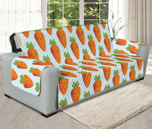 Smiling Carrot Pattern Print Oversized Sofa Protector