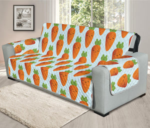 Smiling Carrot Pattern Print Oversized Sofa Protector