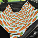 Smiling Carrot Pattern Print Pet Car Back Seat Cover