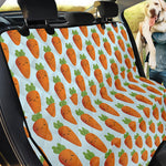 Smiling Carrot Pattern Print Pet Car Back Seat Cover