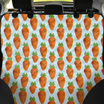 Smiling Carrot Pattern Print Pet Car Back Seat Cover