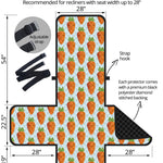 Smiling Carrot Pattern Print Recliner Protector