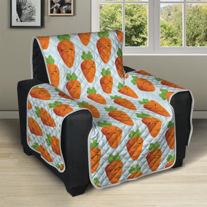 Smiling Carrot Pattern Print Recliner Protector