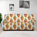 Smiling Carrot Pattern Print Sofa Cover