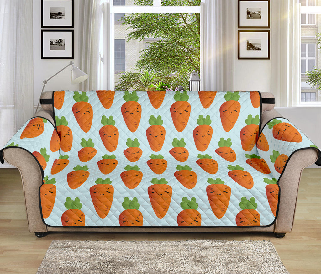 Smiling Carrot Pattern Print Sofa Protector