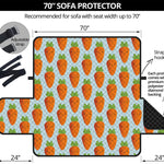 Smiling Carrot Pattern Print Sofa Protector