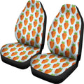 Smiling Carrot Pattern Print Universal Fit Car Seat Covers