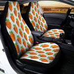 Smiling Carrot Pattern Print Universal Fit Car Seat Covers