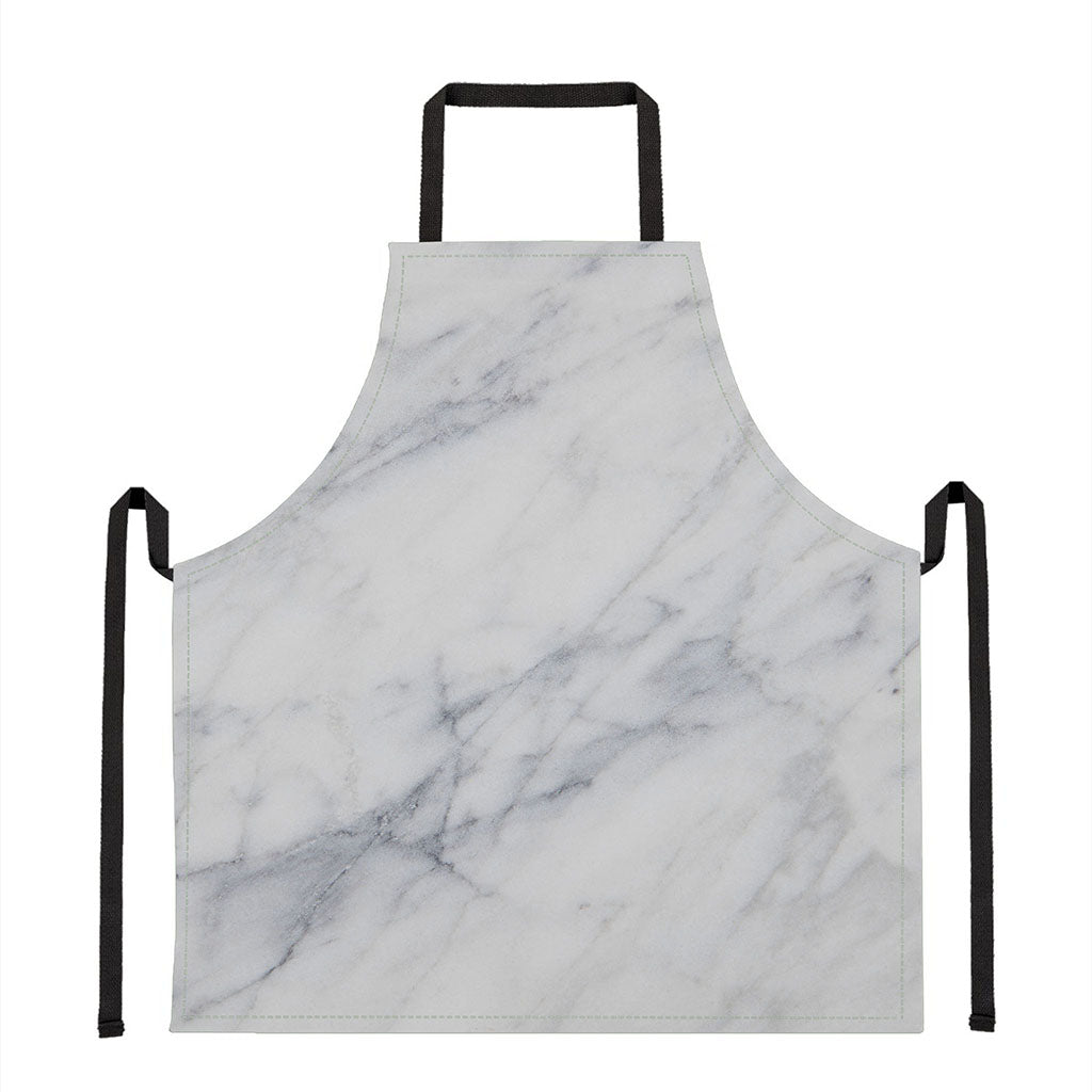 Smoke Grey Marble Print Apron