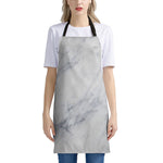 Smoke Grey Marble Print Apron