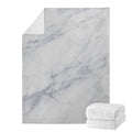 Smoke Grey Marble Print Blanket