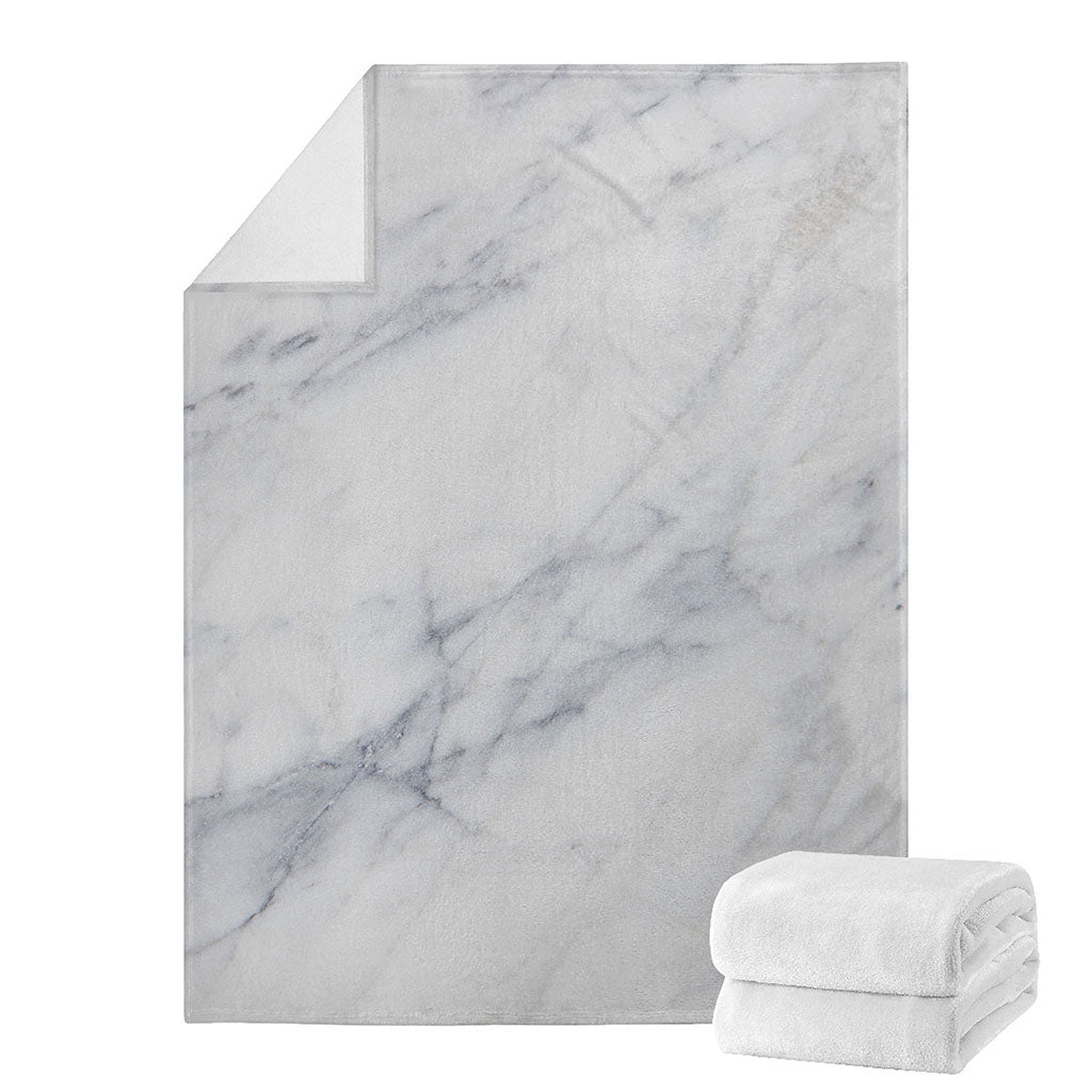 Smoke Grey Marble Print Blanket