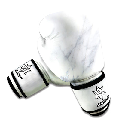 Smoke Grey Marble Print Boxing Gloves