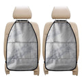 Smoke Grey Marble Print Car Seat Organizers